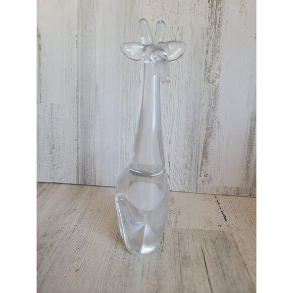 Silverbrook leaded crystal giraffe glass zoo animal figure collectible vintage - Picture 3 of 7